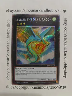 YuGiOh Leviair the Sea Dragon RA04-EN155 Platinum Secret Rare - Image 1