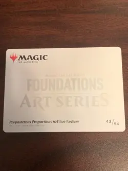 Preposterous Proportions Art Card (43/54) (Gold-Stamped Signature) Art... - Image 2