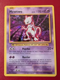 Mewtwo 51/108 Evolutions Shatter foil Holo Pokemon Card Excellent Condition - Image 1