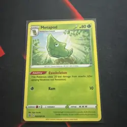 Metapod 002/264 2021 Pokemon Trading Card TCG Fusion Strike UnCommon - Image 1