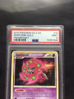 Pokemon Cards: HGSS Triumphant Rare Holo: Spiritomb 10/102 PSA 9 - Image 3