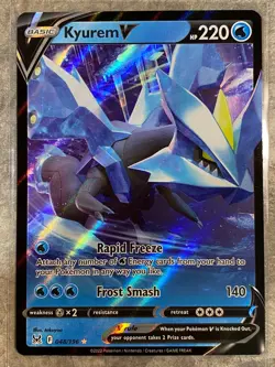 Kyurem V 048/196 Pokemon TCG Rare Lost Origin Holo Rare Card (Near Mint) NM - Image 1