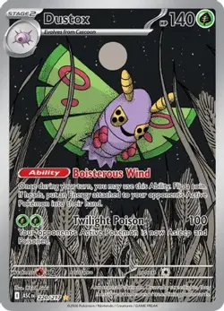 Dustox 220/217 Illustration Rare Ascended Heroes Pokemon Near Mint - Image 1