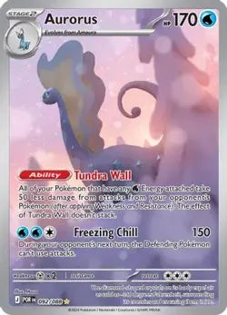 Aurorus 092/088 Holo Illustration Rare Perfect Order Pokemon Near Mint - Image 1