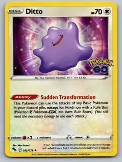 Ditto 053/078 Pokemon GO Holo LP - Image 1