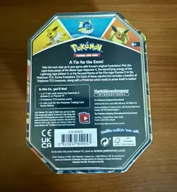 Pokemon TCG Eevee Evolutions Tin Jolteon V Sealed!! 820650809057 - Image 2