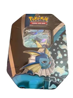 Pokemon TCG Eevee Evolutions Tin Vaporeon V New Factory Sealed 820650809057 - Image 1