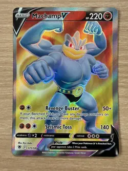 Pokemon Astral Radiance - 171/189 - Machamp V - Ultra Rare - NM/M - Image 1
