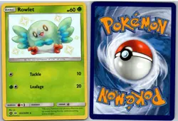 Rowlet SV2/SV94 Shiny Rare Hidden Fates Shiny Vault Pokemon NM - Image 3