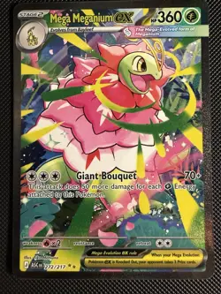 Mega Meganium ex 272/217 Special Illustration Rare Ascended Heroes Pokemon TCG - Image 1