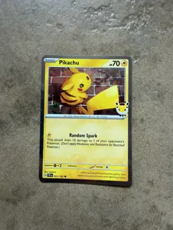 Pokemon TCG Pikachu 051/162 Pokemon Day 2026 Stamped - Image 1