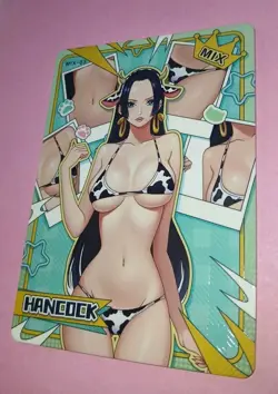 Bikini BOA HANCOCK (Mix-03) Glossy Textured Doujin Waifu Card One Piece Goddess - Image 3
