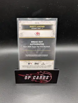 Rhett Lowder 2025 Topps Tier One Gold Break Out Rookie Autograph /99 - Image 2