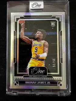 2024-25 Panini One And One Bronny James Jr. #108 Silver Rookie RC Lakers /75 - Image 1