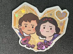 Snow White The Prince One Bite 2025 Card Fun Disney Die Cut Love QR #4 - Image 1