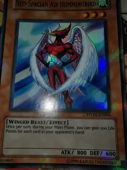 Neo-Spacian Air Hummingbird ston-en004 Unltd Ed (VLP) Super Rare Yu-Gi-Oh! - Image 2
