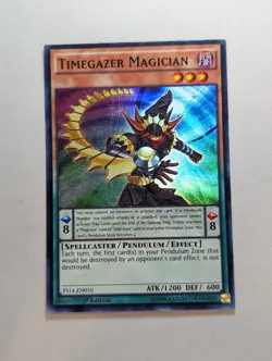 Timegazer Magician YS14-EN010 YuGiOh! Card Super Rare 1st Edition MP - Image 1