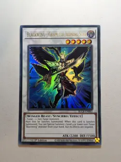 YuGiOh! Blackwing - Gram the Shining Star - BLCR-EN063 - Ultra Rare 1st Edition - Image 1