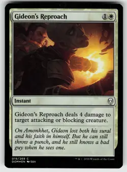 Gideon's Reproach Foil C Dominaria 19 MTG - Image 1