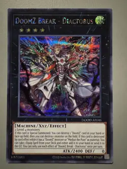 YUGIOH DOOMZ BREAK -DIACTORUS ASIA ENGLISH EDITION DOOD-AE046 SECRET RARE - Image 1
