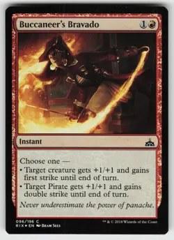 Buccaneer's Bravado Foil C Rivals of Ixalan 96 MTG - Image 1
