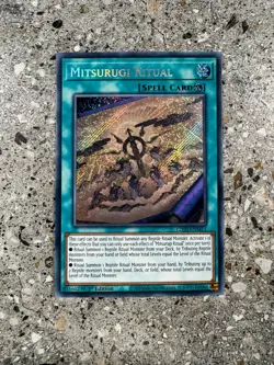 Yugioh TCG Mitsurugi Ritual L26D-ENM15 Secret Rare 1st Edition NM-M - Image 1