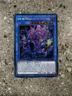 Yugioh TCG Ame no Murakumo no Mitsurugi L26D-ENM08 Secret Rare 1st Edition NM-M - Image 1