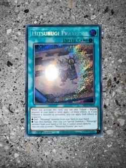 Yugioh TCG Mitsurugi Prayers L26D-ENM14 Secret Rare 1st Edition NM-M - Image 3