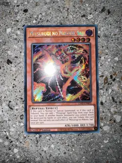 Yugioh TCG Mitsurugi no Mikoto, Saji L26D-ENM05 Secret Rare 1st Edition NM-M - Image 3