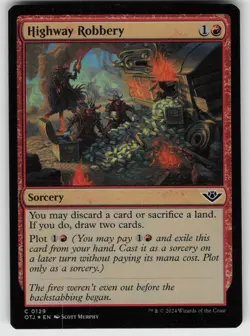 Highway Robbery Foil C Outlaws of Thunder Junction 129 MTG - Image 1
