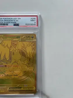 Mega Dragonite EX 295/217 Gold Hyper Rare Pokemon Ascended Heroes Mint PSA 9 - Image 3