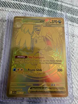 Pokemon TCG Ascended Heroes Mega Dragonite Ex Gold Hyper Rare 295/217 Near Mint - Image 1