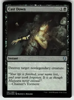 Cast Down Foil U Dominaria 81 MTG - Image 1