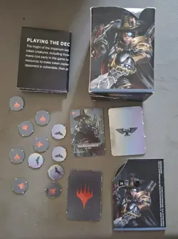 Warhammer 40K Forces of the Imperium MTG Commander Deck with gaming mat - Image 3