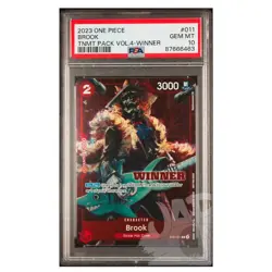 One Piece Card Brook ST01-011 Winner Promo Tournament English - PSA 10 GEM MT - Image 1