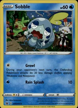 Sobble Cosmos Holo Promo SWSH: Sword & Shield Promo Cards SWSH073 NM - Image 1