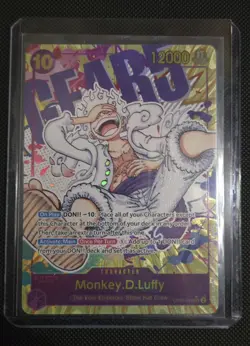 One Piece TCG Monkey D Luffy OP05-119 Secret Rare Card NM Condition - Image 1