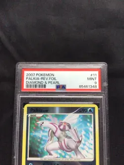 Pokemon Cards: Diamond and Pearl Reverse Holo: Palkia 11/130 PSA 9 - Image 3