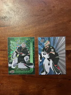 2024-25 Upper Deck Series 2 - Dazzlers Jesper Wallstedt #DZ-53 Green (RC) - Image 1