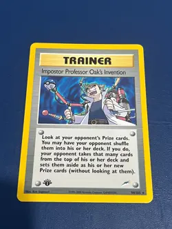 Imposter Professor Oak’s Invention 94/105 Neo Destiny 1st Edition Pokemon NM - Image 1