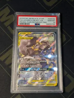 Pokemon TCG Lucario & Melmetal GX SM192 Tag Team Alt Art Promo PSA 10 - Image 1