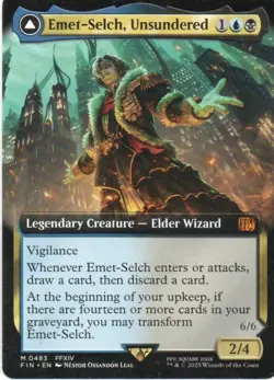 MTG: Final Fantasy: Extended Art Emet-Selch, Unsundered: LP Condition - Image 1
