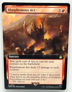 Blasphemous Act (Extended Art) Doctor Who MTG Magic the Gathering REGULAR (0472) - Image 1
