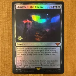 Shadow of the Enemy [Prerelease] M 0107, NM Foil Promo, MTG LotR Lord Rings LTR - Image 3