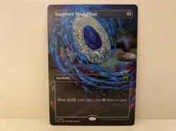 x1 NM Sapphire Medallion (Borderless) Modern Horizons 3 Regular MTG - Image 1