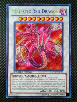Majestic Red Dragon CT07-EN001 Limited Edition Secret Rare YuGiOh - Image 1