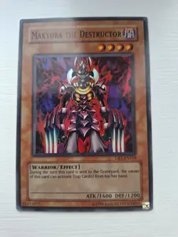 Yu-Gi-Oh Makyura the Destructor Super Rare Card DB1-EN169 - Image 1