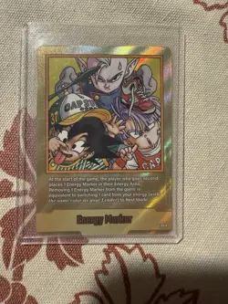 Dragon Ball Super Fusion World Energy Marker E-85 Gold Alt Art Manga Booster 02 - Image 1