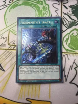 Fiendsmith's Tract Yu-Gi-Oh! Secret Rare 1st Edition INFO-EN061 NM - Image 1