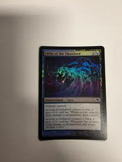 MTG Helm of the Ghastlord Shadowmoor Regular. Foil Great Condition - Image 1